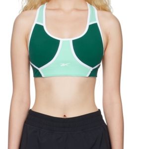 Reebok Classics Green Lux Racer Sports Bra